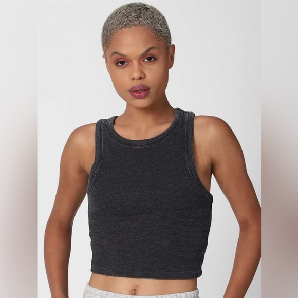 NWT Forever 21 Black Dark Gray Black Tank Top Women’s Size Small - Picture 8 of 8